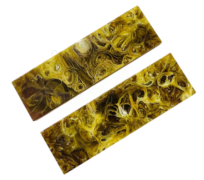 Acrylic Resin Yellow Amber Pearl Handles