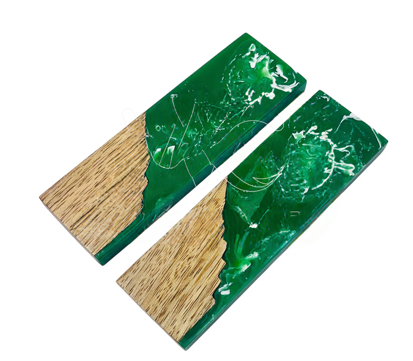 Hybrid Stabilzed Wood With Resin knife Scales