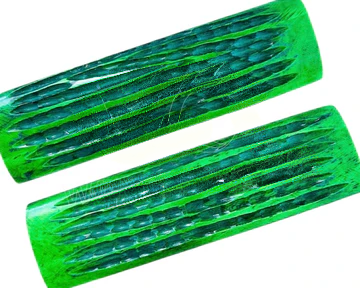 Dyed Green Pattern Bone Knife Scales