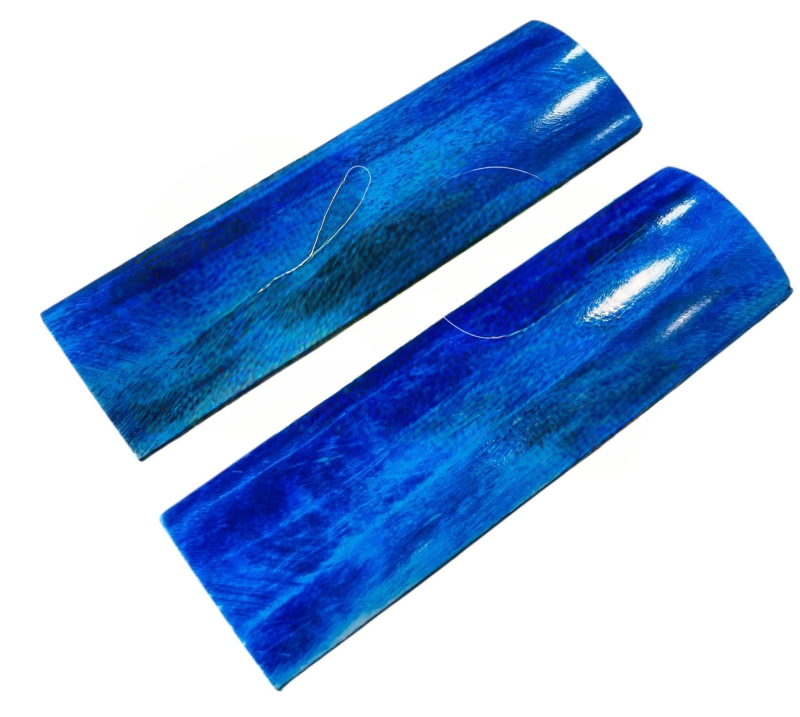 Denim Blue With White Cloud Shades Giraffe Bone Look Radius Scale