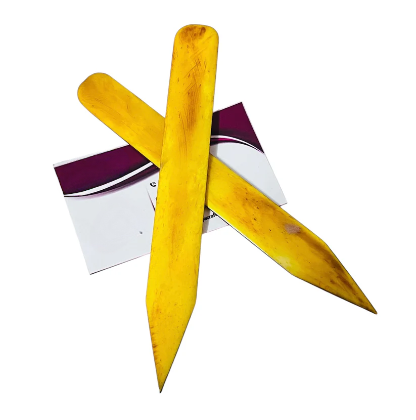 Dyed Yellow Bone Folders