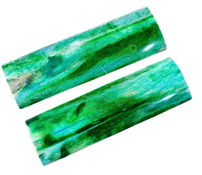 Sea Green With White Shades Giraffe Bone Look Radius Bone Scale