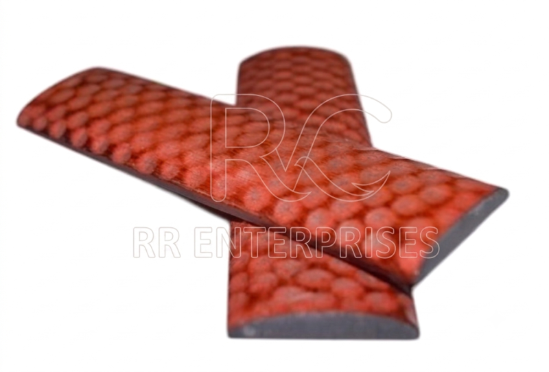 Dyed Light Loop Saw Cut Jigged Bone Knife Scales