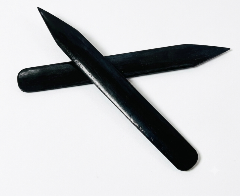 Dyed Black Bone Folders